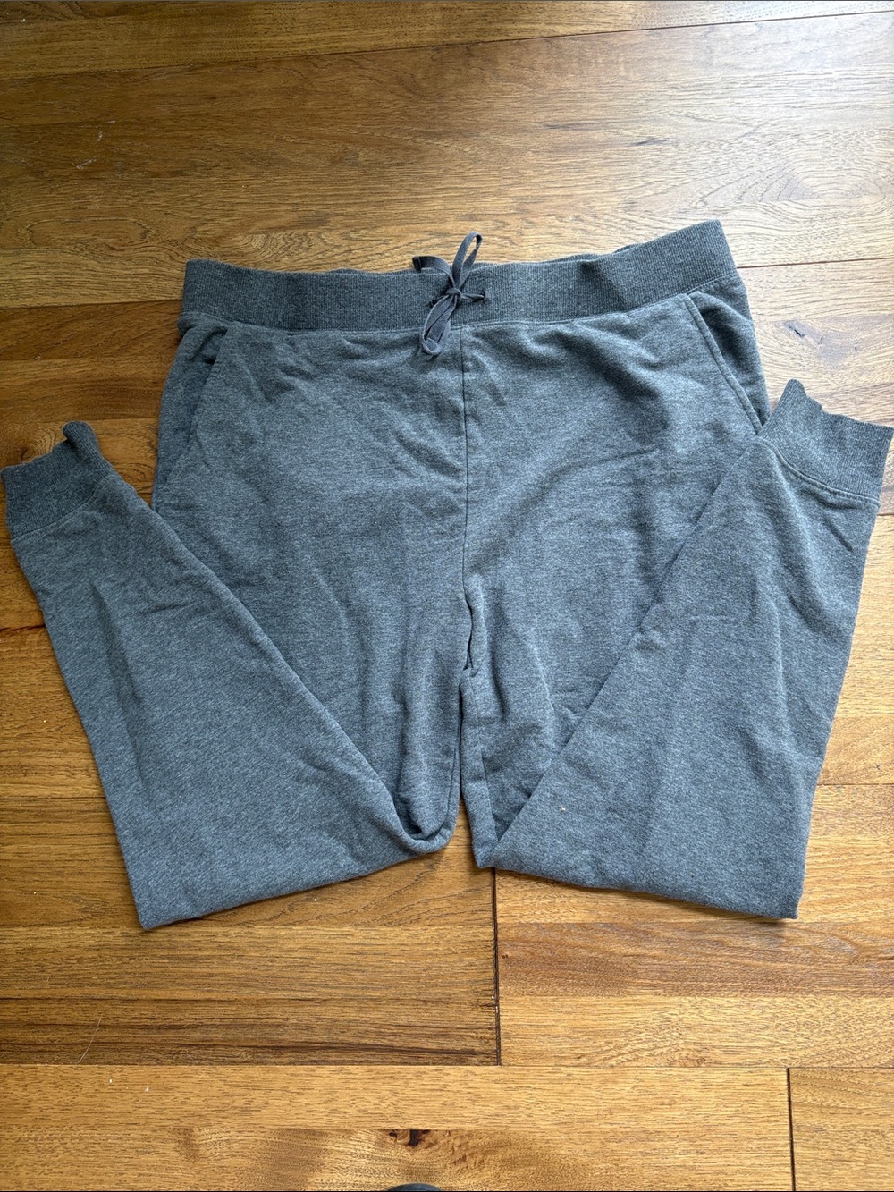Lands' End Women’s Heather Gray Jogger Sweatpants